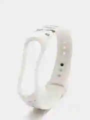 Оливковый силиконовый ремешок с принтом для Xiaomi Mi Band 7 / 3 / 4 / 5 / 6