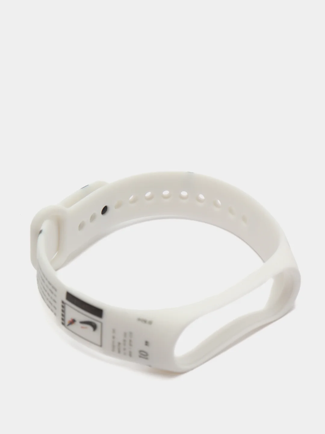Оливковый силиконовый ремешок с принтом для Xiaomi Mi Band 7 / 3 / 4 / 5 / 6