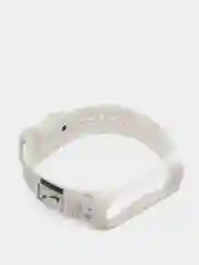 Оливковый силиконовый ремешок с принтом для Xiaomi Mi Band 7 / 3 / 4 / 5 / 6