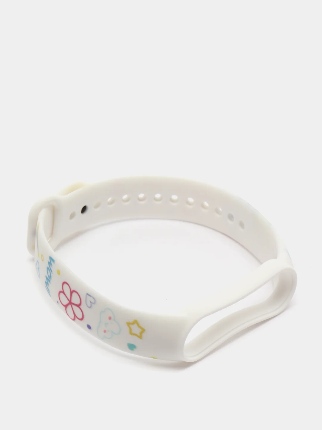 Пурпурный силиконовый ремешок с принтом для Xiaomi Mi Band 7 / 3 / 4 / 5 / 6