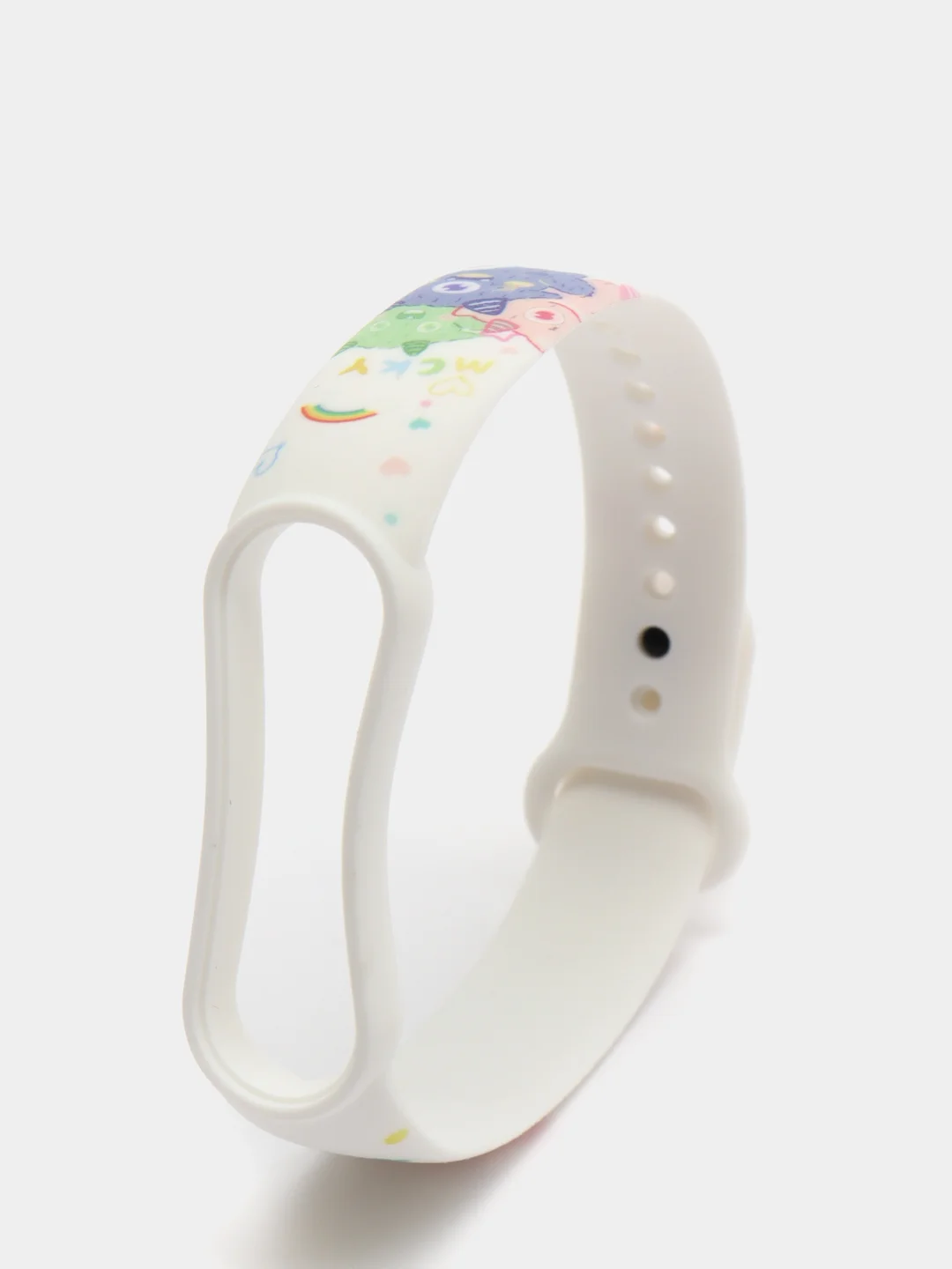 Пурпурный силиконовый ремешок с принтом для Xiaomi Mi Band 7 / 3 / 4 / 5 / 6