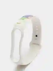 Пурпурный силиконовый ремешок с принтом для Xiaomi Mi Band 7 / 3 / 4 / 5 / 6