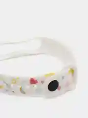 Пурпурный силиконовый ремешок с принтом для Xiaomi Mi Band 7 / 3 / 4 / 5 / 6