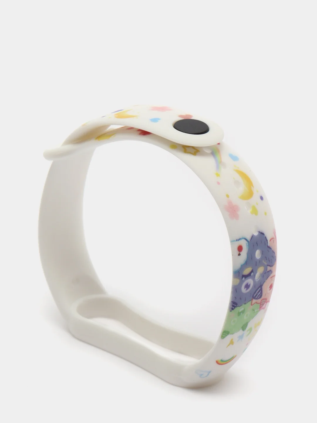 Пурпурный силиконовый ремешок с принтом для Xiaomi Mi Band 7 / 3 / 4 / 5 / 6