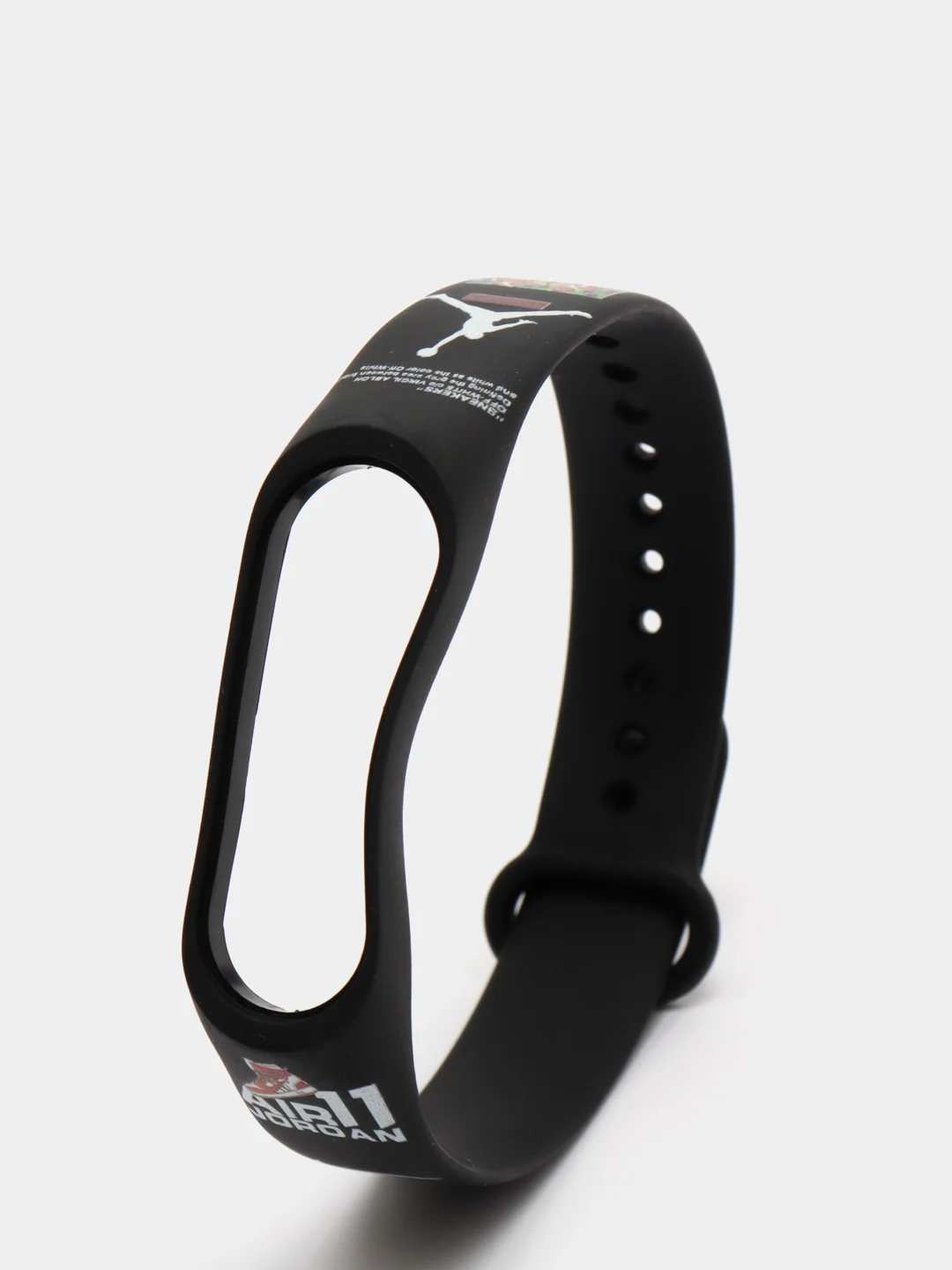Темно-синий силиконовый ремешок с принтом для Xiaomi Mi Band 7 / 3 / 4 / 5 / 6