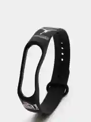 Темно-синий силиконовый ремешок с принтом для Xiaomi Mi Band 7 / 3 / 4 / 5 / 6