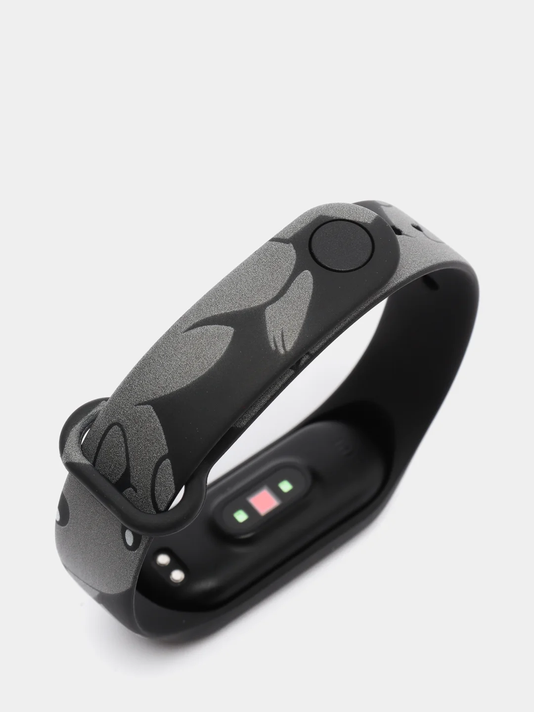 Хром силиконовый ремешок с принтом для Xiaomi Mi Band 7 / 3 / 4 / 5 / 6
