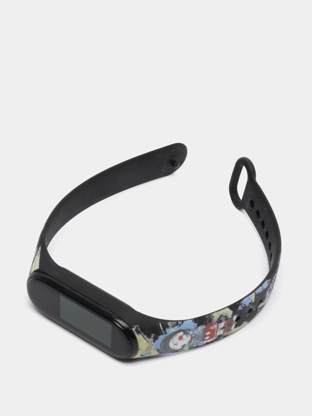 Пурпурный силиконовый ремешок с принтом для Xiaomi Mi Band 7 / 3 / 4 / 5 / 6