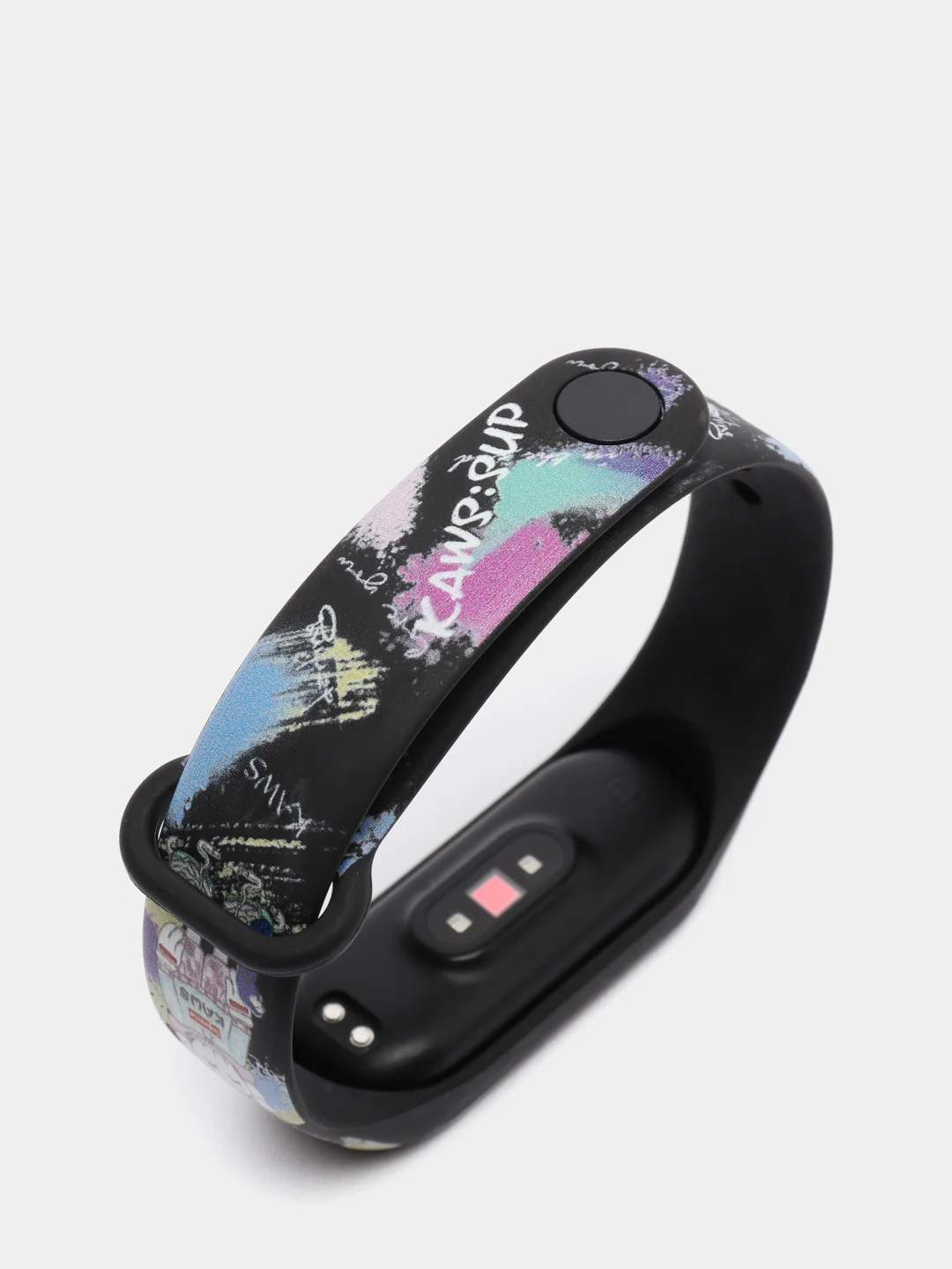 Пурпурный силиконовый ремешок с принтом для Xiaomi Mi Band 7 / 3 / 4 / 5 / 6