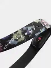 Пурпурный силиконовый ремешок с принтом для Xiaomi Mi Band 7 / 3 / 4 / 5 / 6