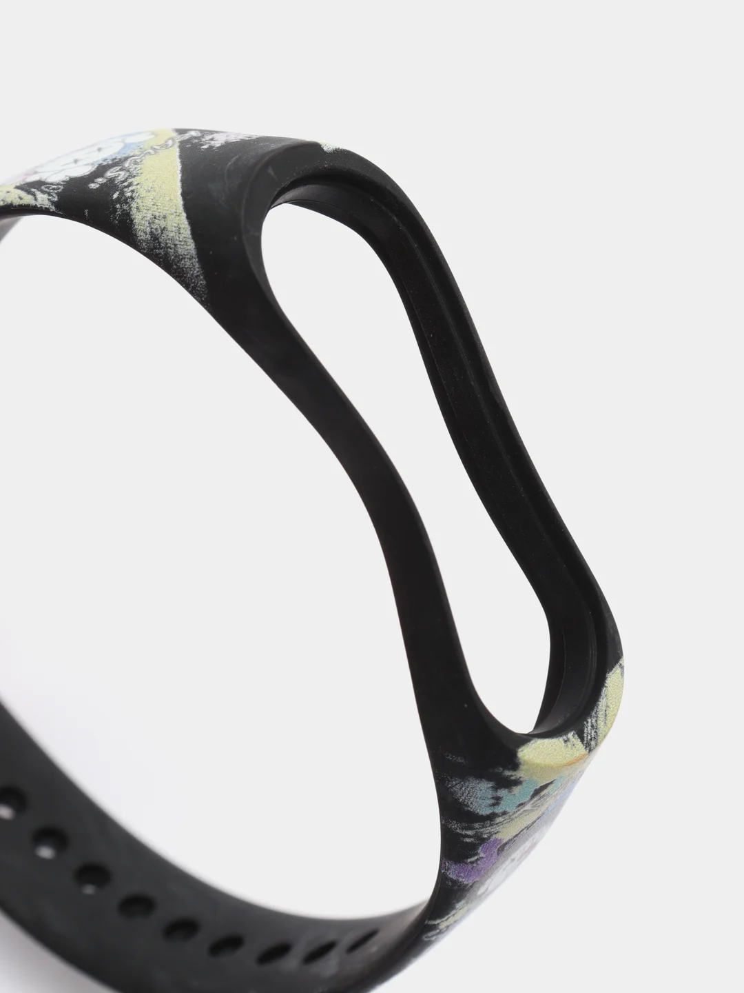 Пурпурный силиконовый ремешок с принтом для Xiaomi Mi Band 7 / 3 / 4 / 5 / 6