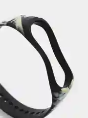 Пурпурный силиконовый ремешок с принтом для Xiaomi Mi Band 7 / 3 / 4 / 5 / 6