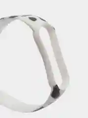 Серебряный силиконовый ремешок с принтом для Xiaomi Mi Band 7 / 3 / 4 / 5 / 6