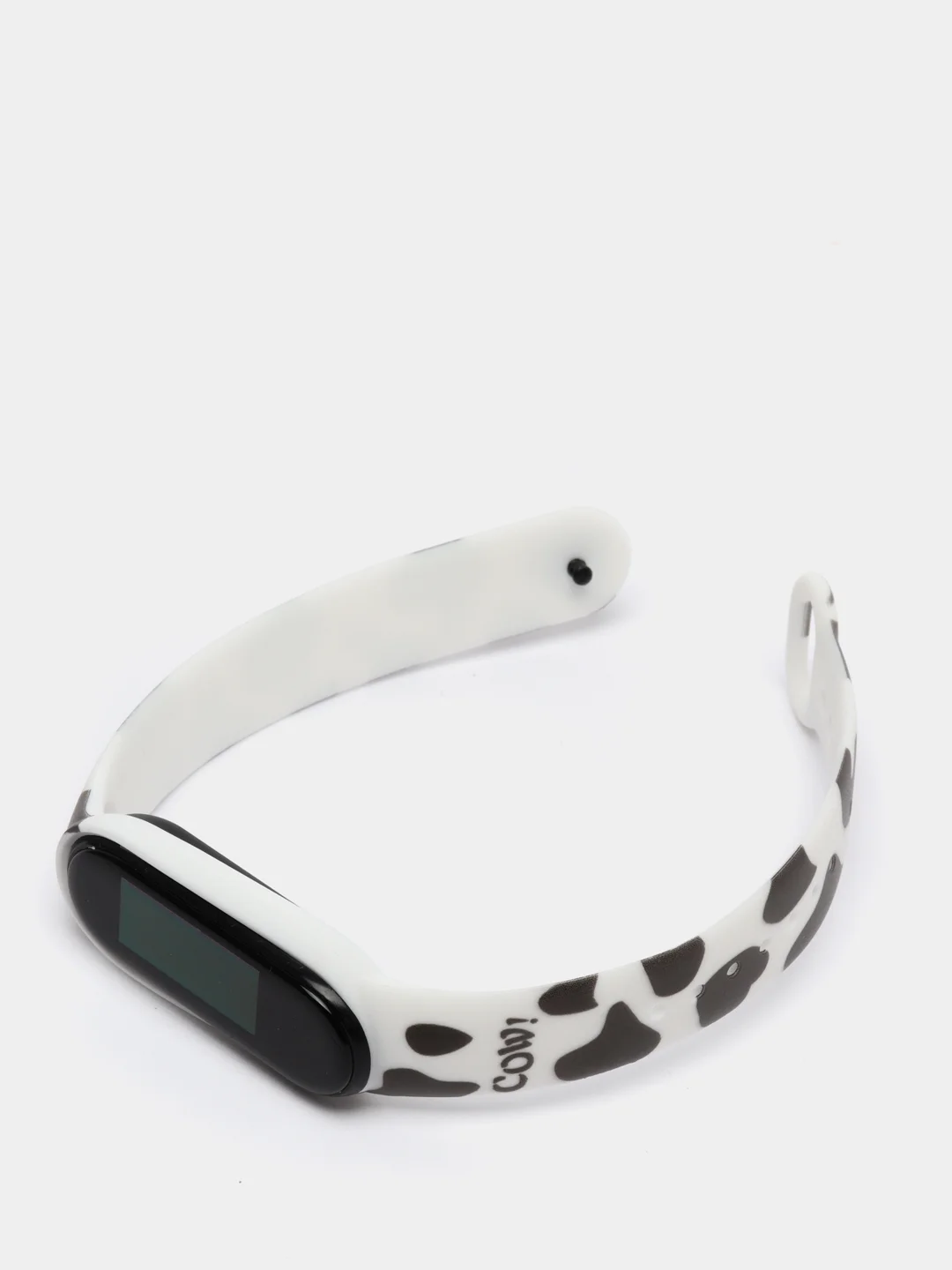 Серебряный силиконовый ремешок с принтом для Xiaomi Mi Band 7 / 3 / 4 / 5 / 6