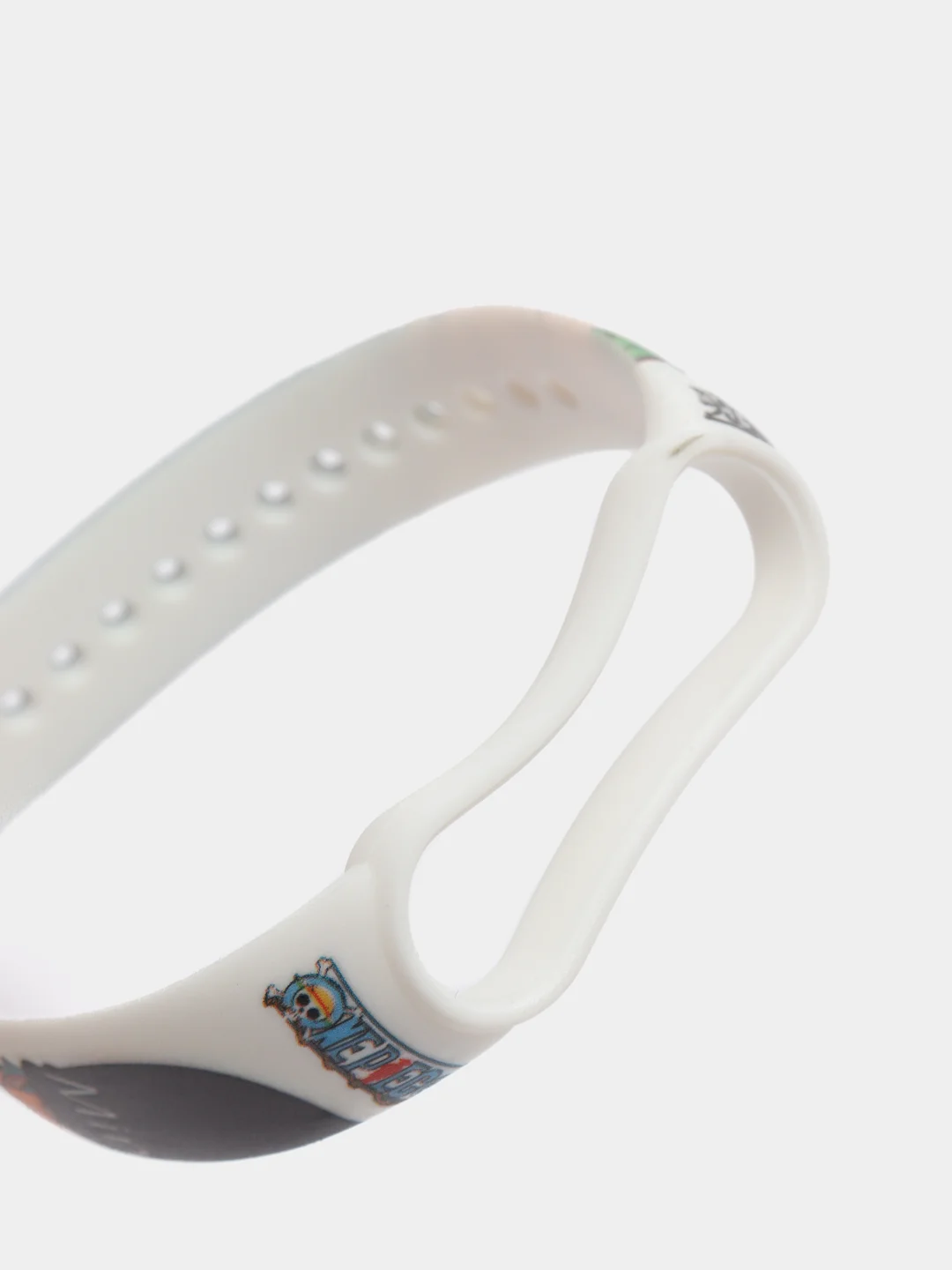 Зеленый силиконовый ремешок с принтом для Xiaomi Mi Band 7 / 3 / 4 / 5 / 6