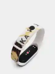 Угольный силиконовый ремешок с принтом для Xiaomi Mi Band 7 / 3 / 4 / 5 / 6