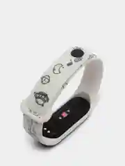 Бежевый силиконовый ремешок с принтом для Xiaomi Mi Band 7 / 3 / 4 / 5 / 6