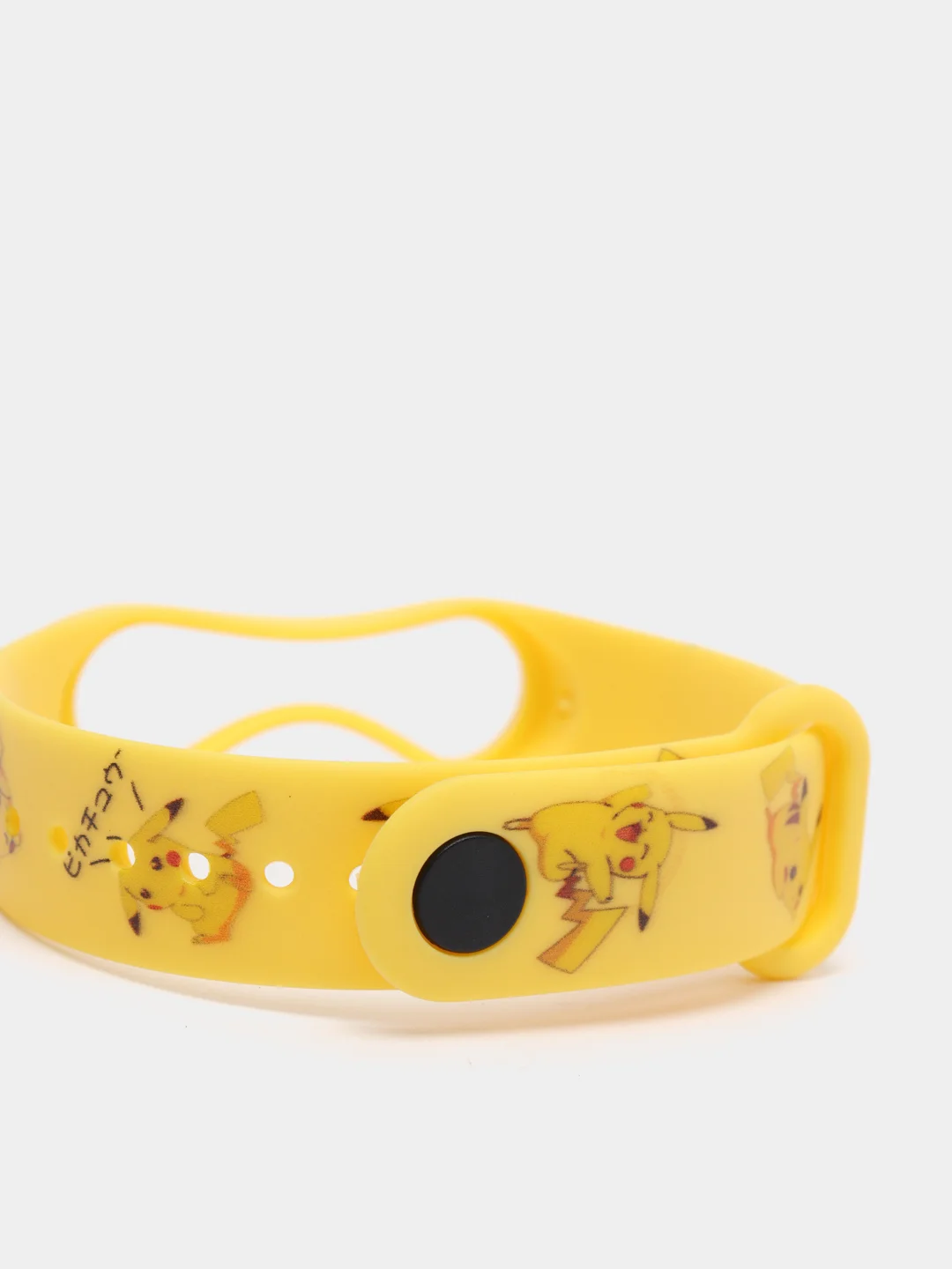 Желтый силиконовый ремешок с принтом для Xiaomi Mi Band 7 / 3 / 4 / 5 / 6