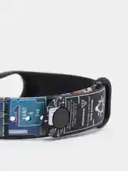 Красный силиконовый ремешок с принтом для Xiaomi Mi Band 7 / 3 / 4 / 5 / 6