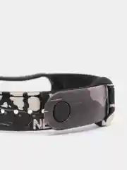 Серый меланж силиконовый ремешок с принтом для Xiaomi Mi Band 7 / 3 / 4 / 5 / 6