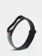Тёмно-коричневый силиконовый ремешок с принтом для Xiaomi Mi Band 7 / 3 / 4 / 5 / 6