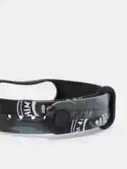 Тёмно-коричневый силиконовый ремешок с принтом для Xiaomi Mi Band 7 / 3 / 4 / 5 / 6
