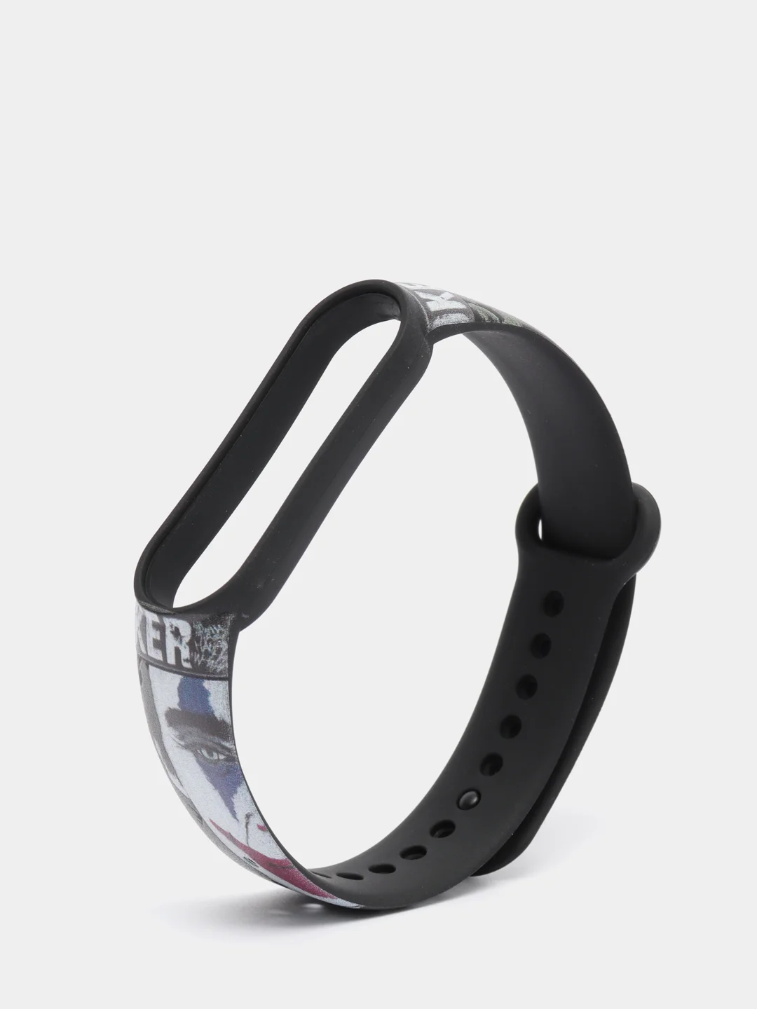 Серый силиконовый ремешок с принтом для Xiaomi Mi Band 7 / 3 / 4 / 5 / 6