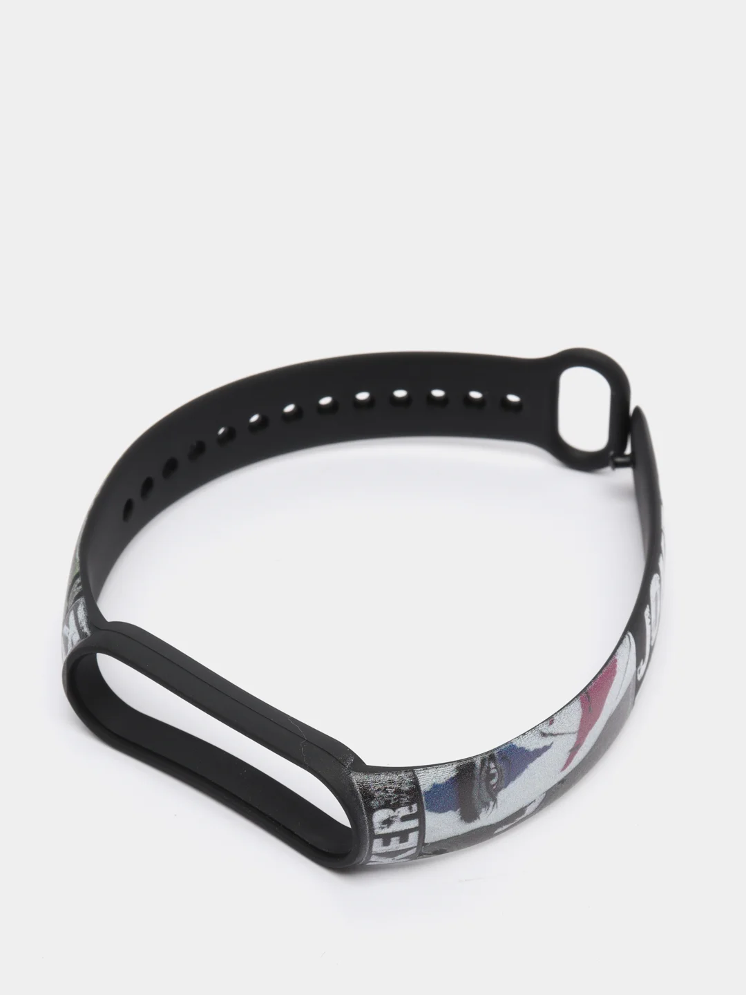 Серый силиконовый ремешок с принтом для Xiaomi Mi Band 7 / 3 / 4 / 5 / 6