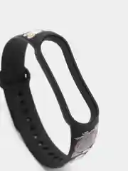 Шоколадный силиконовый ремешок с принтом для Xiaomi Mi Band 7 / 3 / 4 / 5 / 6
