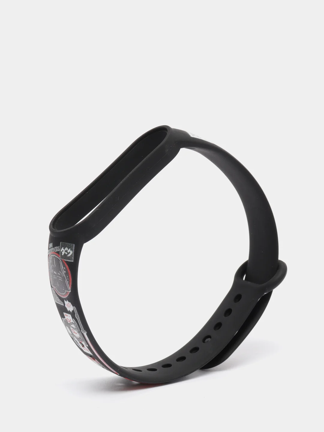 Шоколадный силиконовый ремешок с принтом для Xiaomi Mi Band 7 / 3 / 4 / 5 / 6