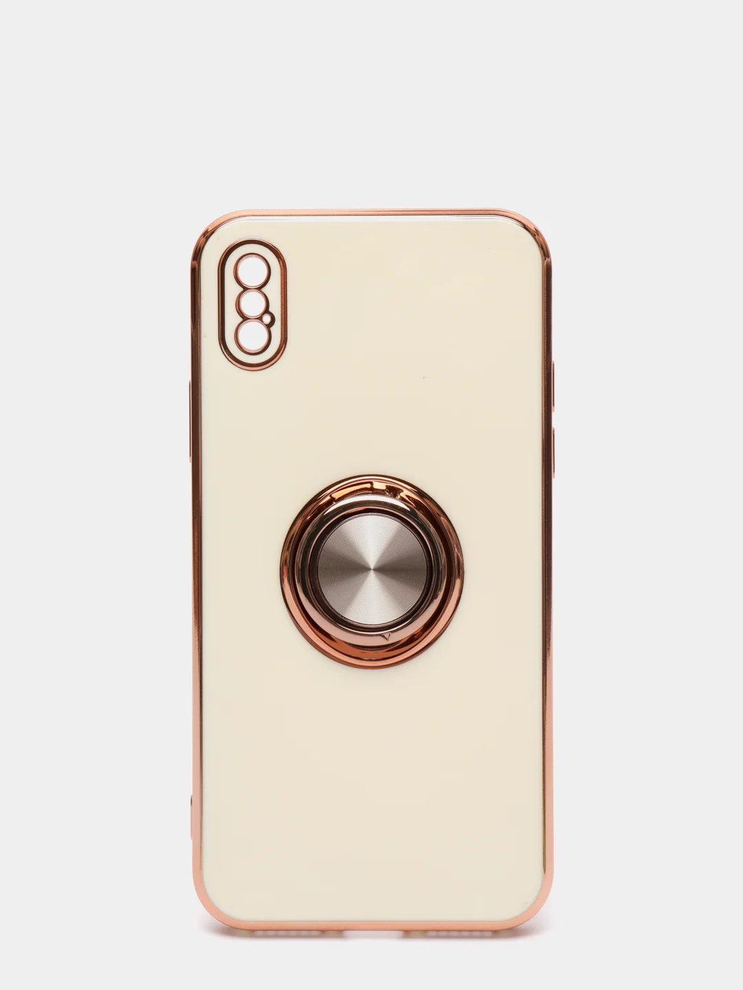 Бежевый чехол с кольцом для  айфон IPhone XS XR XS Max 11 Pro 12 12 Mini 12 Pro Max 13 13 Pro Max