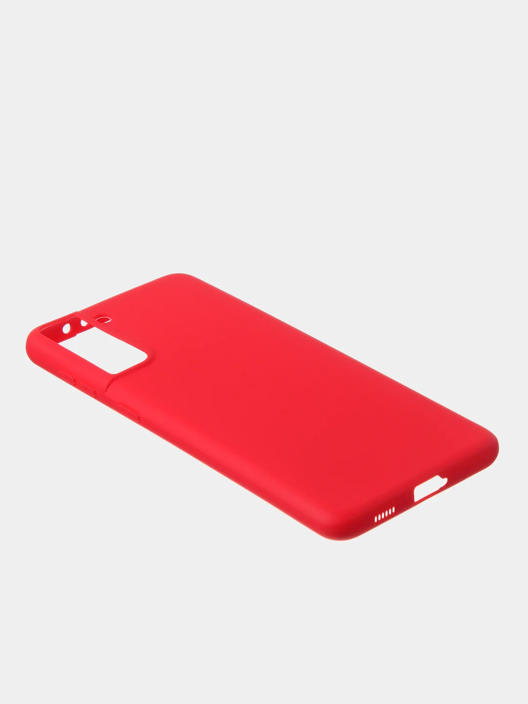 Красный чехол для Samsung S21 Plus цветной матовый
