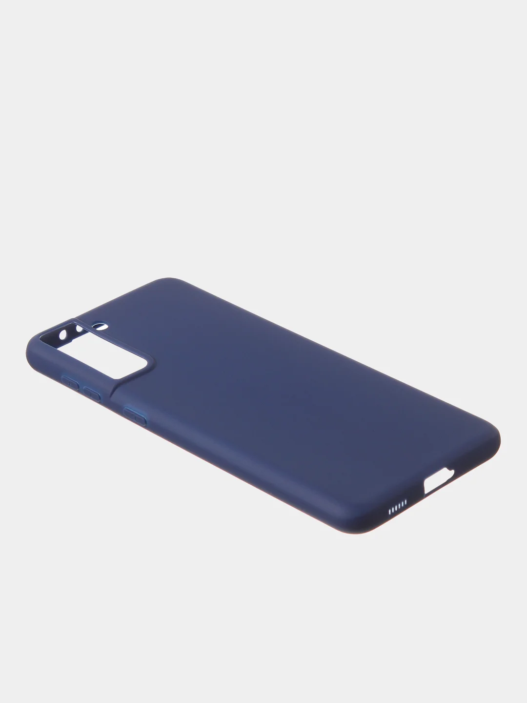 Темно-синий чехол для Samsung S21 Plus цветной матовый
