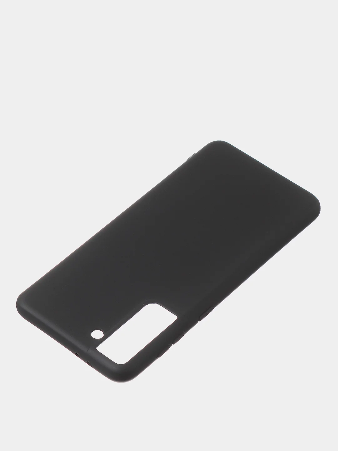 Черный чехол для Samsung S21 Plus цветной матовый