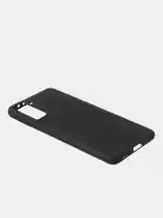 Черный чехол для Samsung S21 Plus цветной матовый