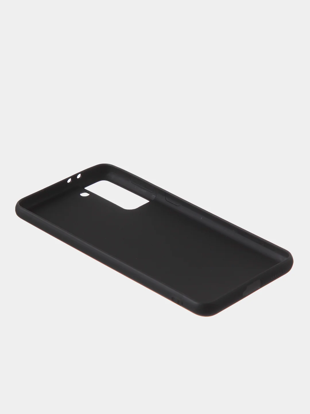 Черный чехол для Samsung S21 Plus цветной матовый