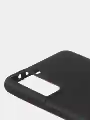 Черный чехол для Samsung S21 Plus цветной матовый