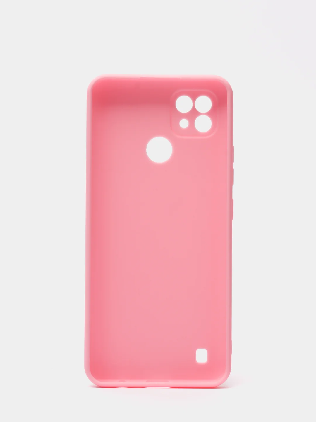 Розовый чехол для Realme C21 силиконовый матовый