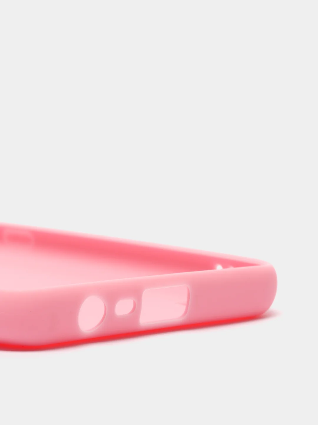 Розовый чехол для Realme C21 силиконовый матовый