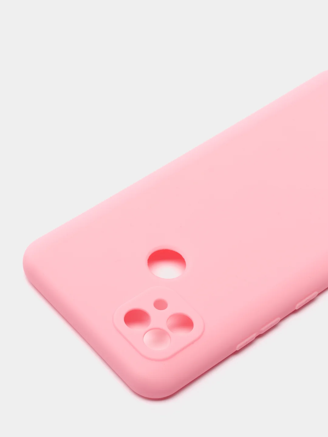 Розовый чехол для Realme C21 силиконовый матовый