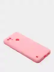 Розовый чехол для Realme C21 силиконовый матовый