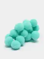 Бирюзовый помпоны Premium 1 см (20 шт)