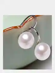 Серьги с жемчужиной
