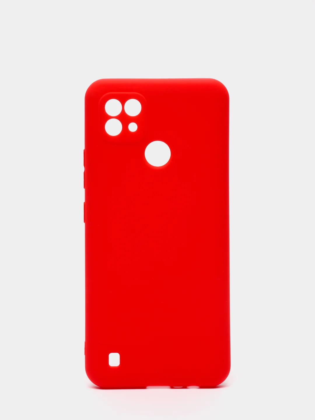 Красный чехол для Realme C21 силиконовый матовый
