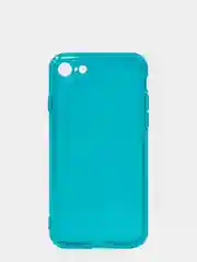 Зеленый чехол прозрачный неоновый для iPhone 7 / 8, силиконовый