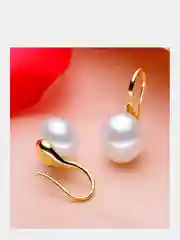 Серьги с жемчужиной