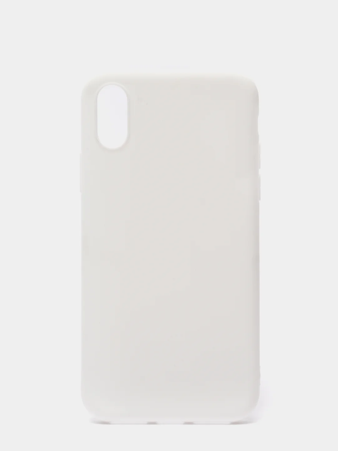 Белый чехол для Apple iPhone X / XS силиконовый, 14 цветов