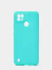 Бирюзовый чехол для Realme C21 силиконовый матовый