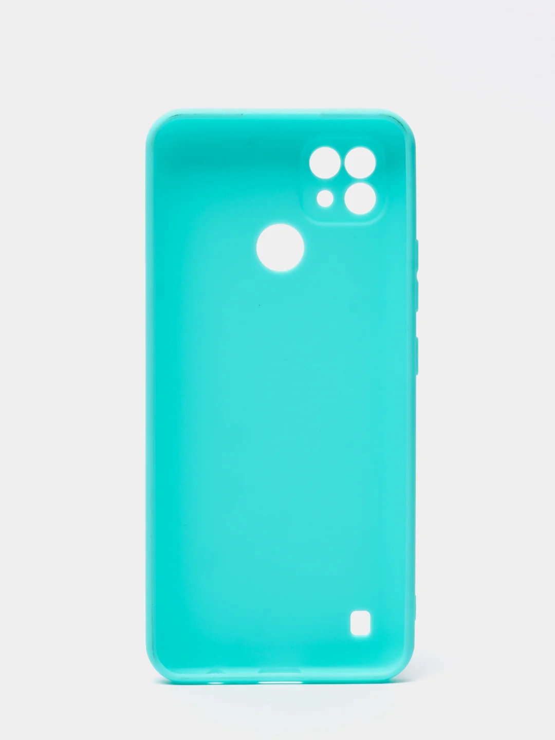 Бирюзовый чехол для Realme C21 силиконовый матовый