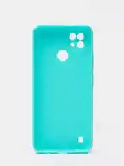 Бирюзовый чехол для Realme C21 силиконовый матовый